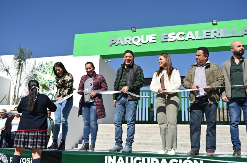  Ricardo Gallardo inaugura nuevo parque recreativo en Escalerillas