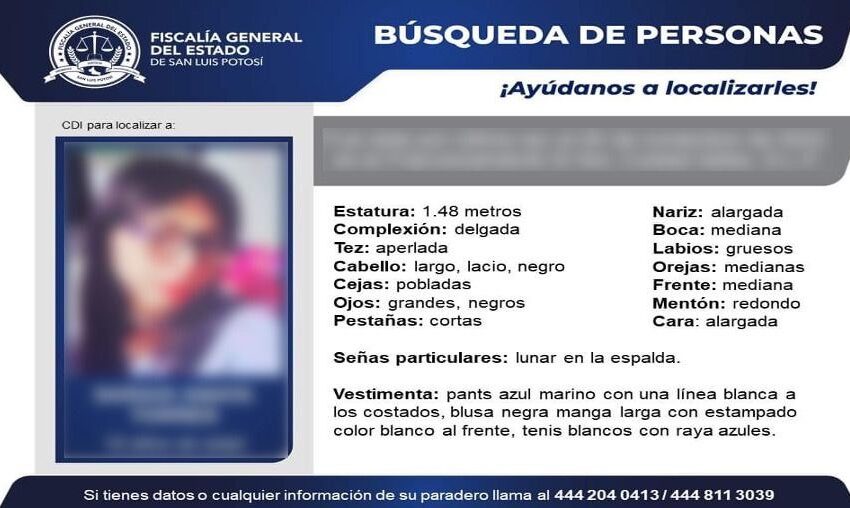  Guardia Civil Estatal y Comisión Estatal de Búsqueda de Personas localizan a menor de 16 años en Ciudad Valles