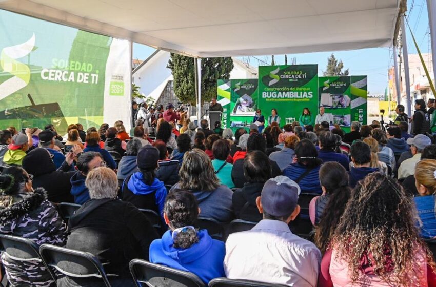  Familias soledenses celebran el inicio de un Parque Urbano en Bugambilias