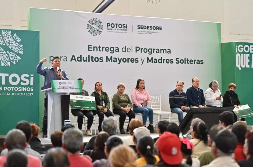  Personas adultas mayores y madres solteras agradecen apoyo social del Gobernador Ricardo Gallardo