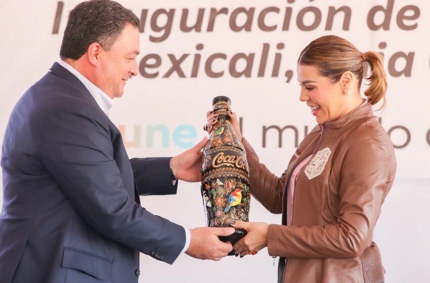  Inaugura Gobernadora Marina del Pilar humedal artificial en el Valle de Mexicali