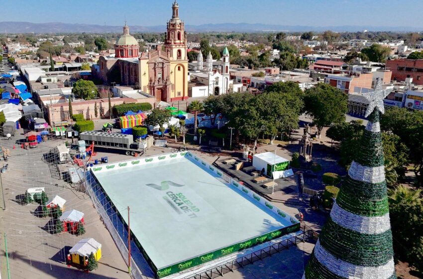  Soledad de Graciano Sánchez Inaugura Espectacular Pista de Hielo Este Domingo