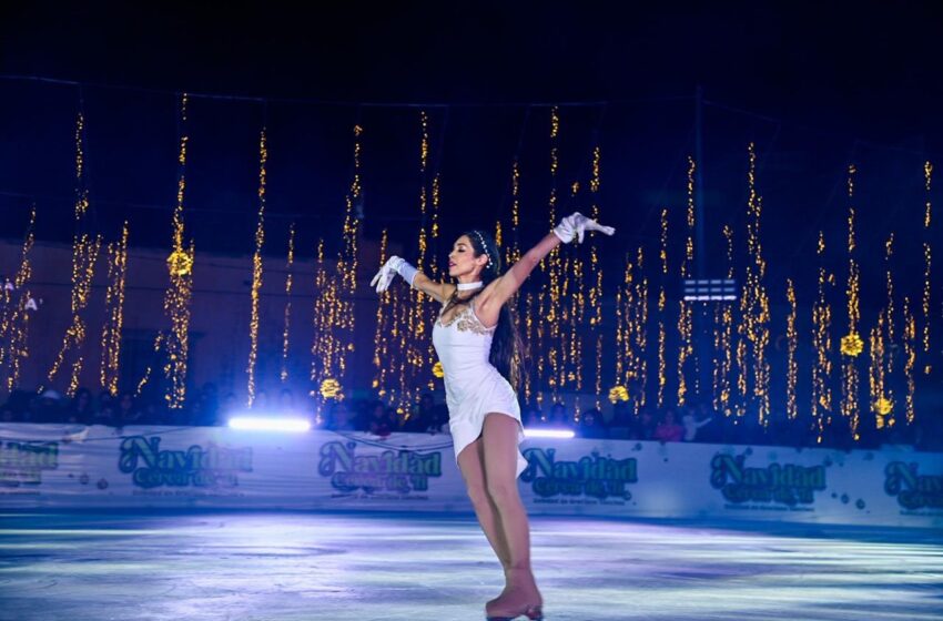  Soledad de Graciano Sánchez Inaugura Pista de Hielo con Espectacular Show Navideño