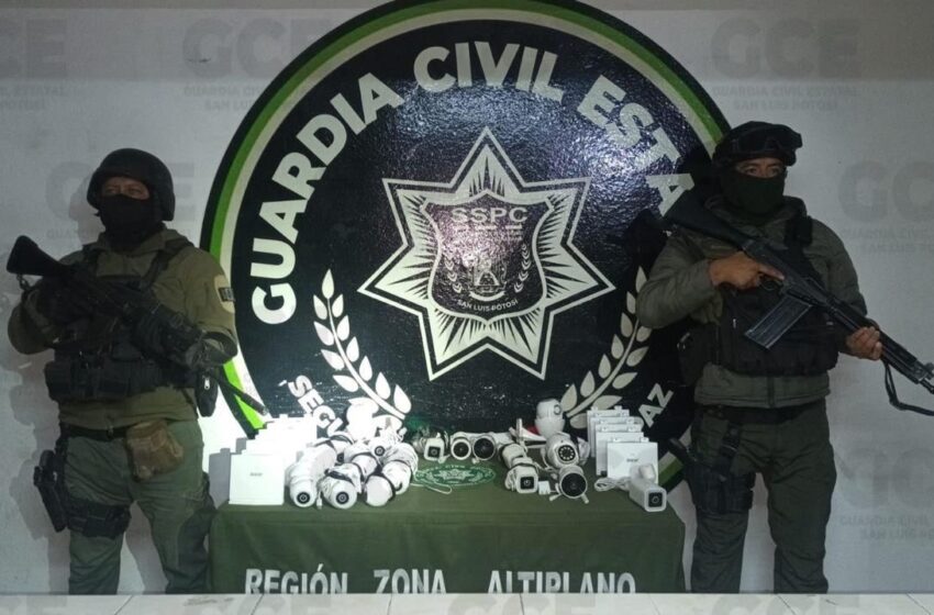  Guardia Civil Estatal desmantela amplia red de videovigilancia en Matehuala