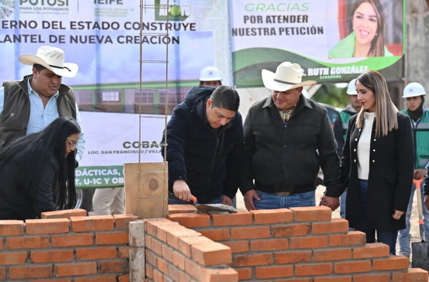  Ricardo Gallardo Inicia Construcción De Cobach En Villa De Arriaga