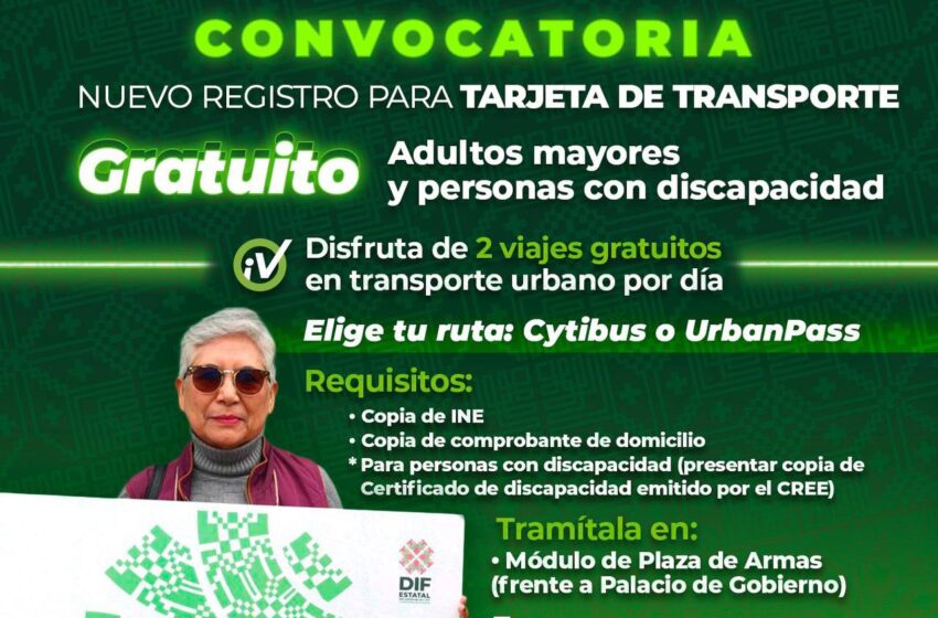  El Estado garantiza transporte gratuito a personas adultas mayores y con discapacidad