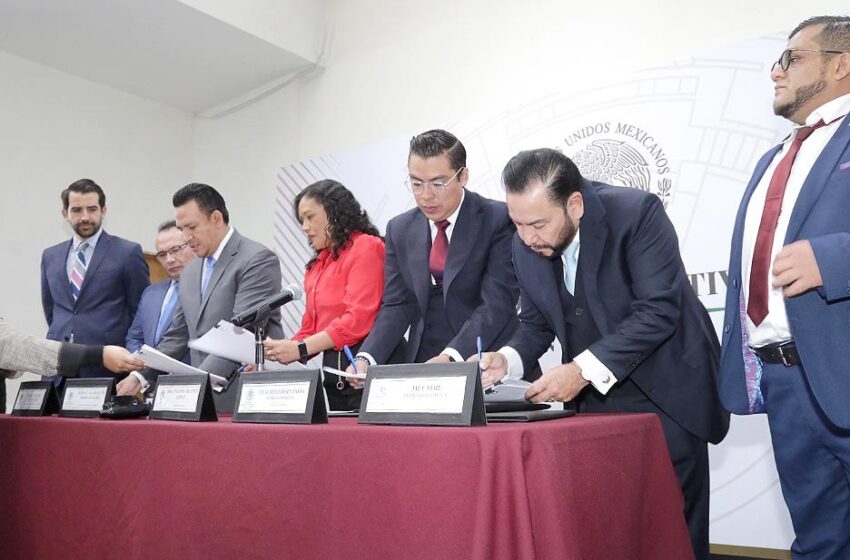  Firman convenios para el Proceso Electoral Extraordinario del Poder Judicial en SLP