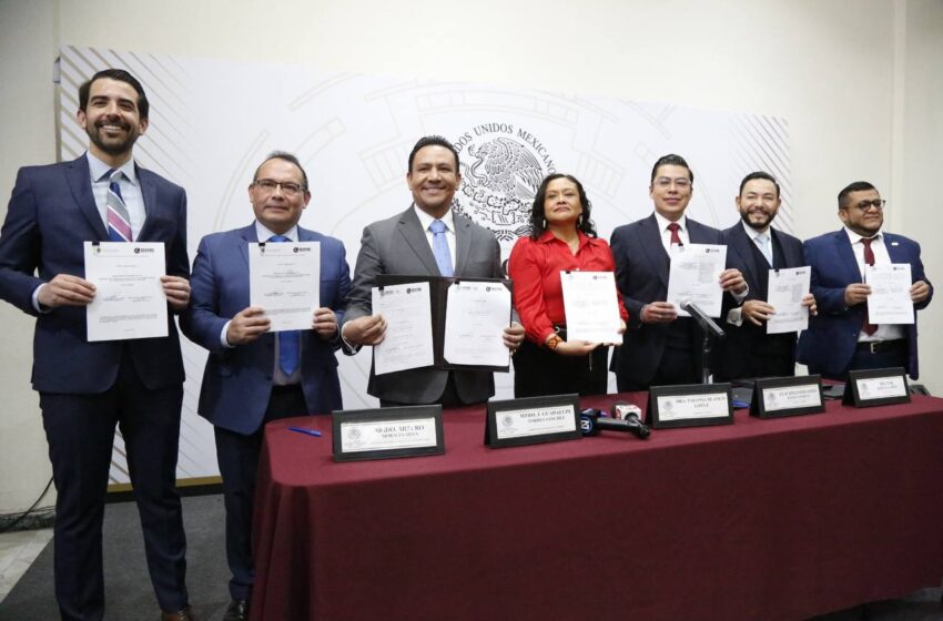  CEEPAC firma convenio con los tres poderes del estado para la Elección Local Del Poder Judicial 2025