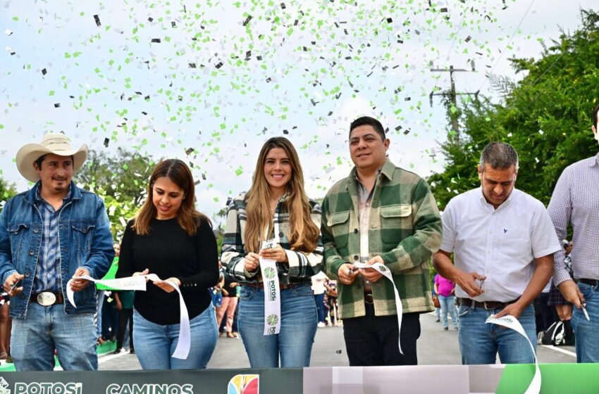  Ricardo Gallardo Entrega Camino Reconstruido En Tamasopo, Beneficiando A Ocho Comunidades