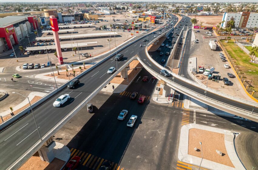  Inaugura Gobernadora Marina Del Pilar Distribuidor Vial Lázaro Cárdenas-Carranza Para Optimizar La Movilidad De Mexicali