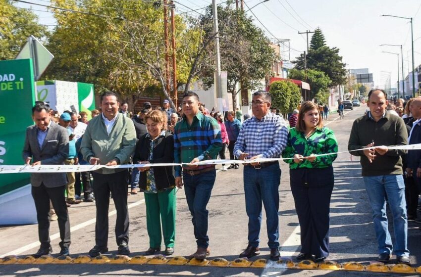  Juan Manuel Navarro Y Ricardo Gallardo Entregan La Rehabilitación Del Bulevar Valle De Los Fantasmas