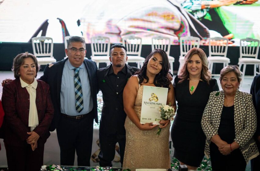  Fernanda y José, la pareja apadrinada por el Alcalde de Soledad en los Matrimonios Colectivos 2025