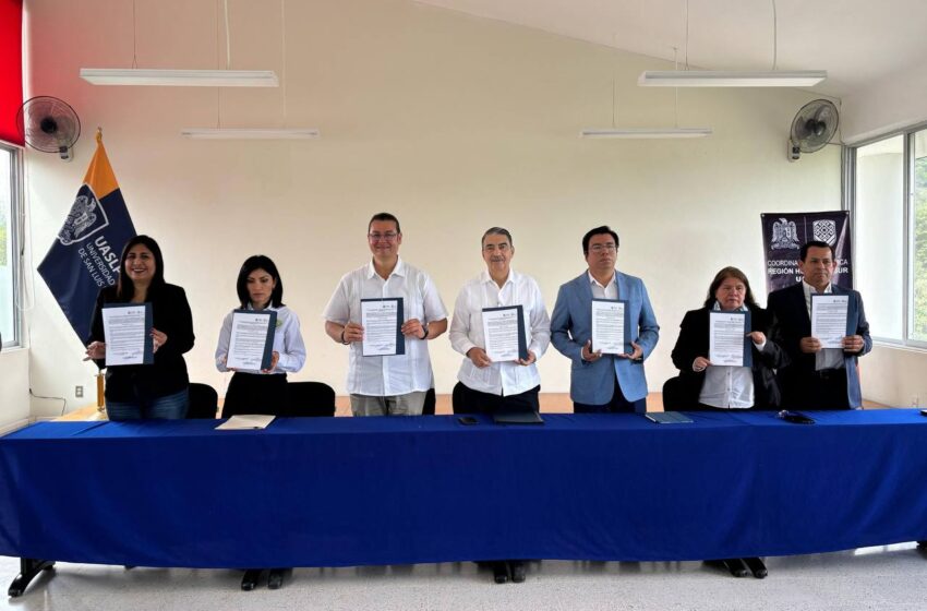  UASLP firma convenio de colaboración con cinco colegios de profesionistas