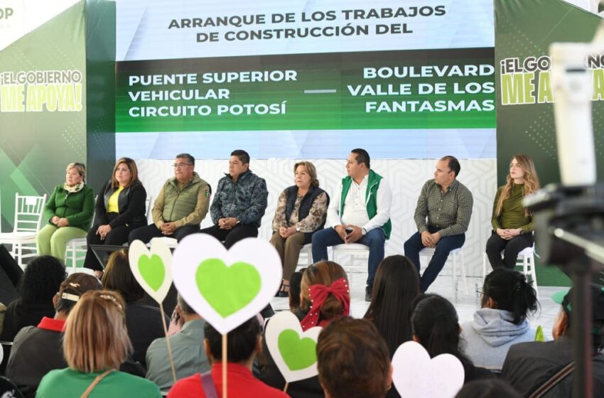  Juan Manuel Navarro Y Ricardo Gallardo Inician Construcción Del Puente Vehicular Más Imponente De SLP