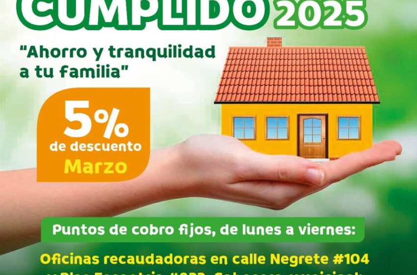  Dos Semanas Más De Descuento Del 5% En Pago Del Impuesto Predial En Soledad